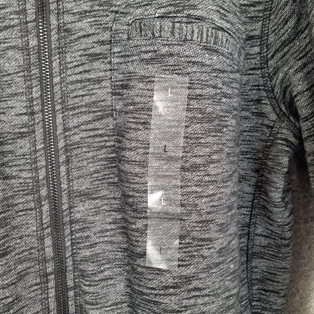 Calvin Klein Men's Med‎ Grey Heathered Full Zip Hoodie Large NWT